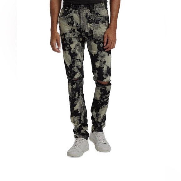 Monfrere Men’s Grayson Distressed Skinny Jeans Topanga Size 28 NWT - Picture 1 of 3